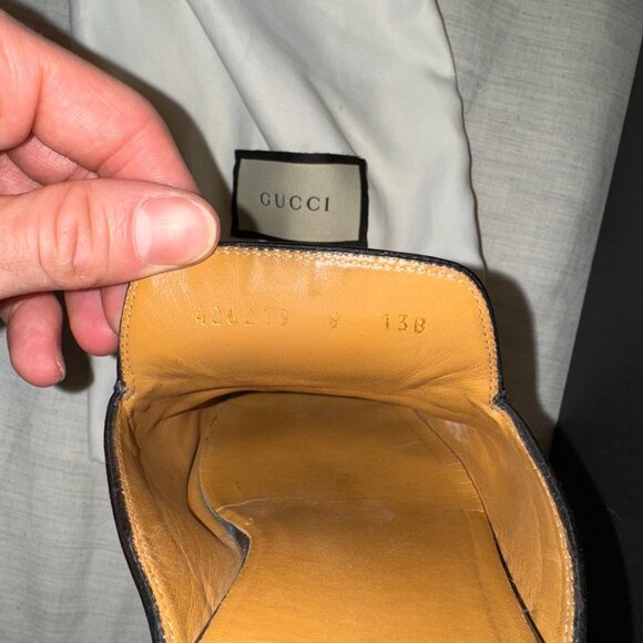 Gucci Men's Princetown Black Leather Mule Size 42 (EU 9 / US 10) - Picture 5 of 6